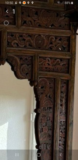 Espejo de la India puerta palacio hindú