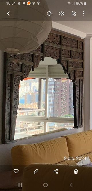 Espejo de la India puerta palacio hindú