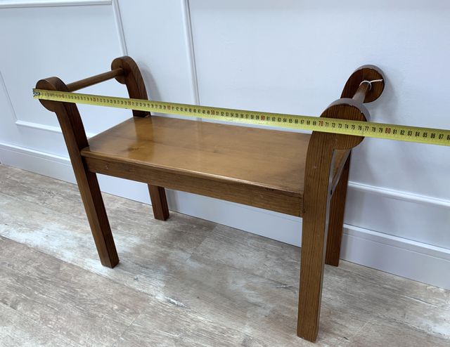 -50% BANCO MADERA DE PINO COLOR MIEL 78x58x30cm.