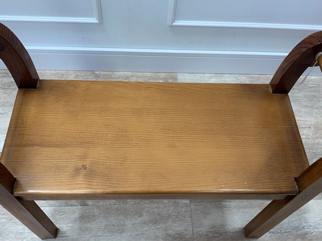 -50% BANCO MADERA DE PINO COLOR MIEL 78x58x30cm.