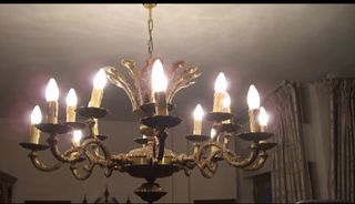 Lámpara bronce 16 brazos