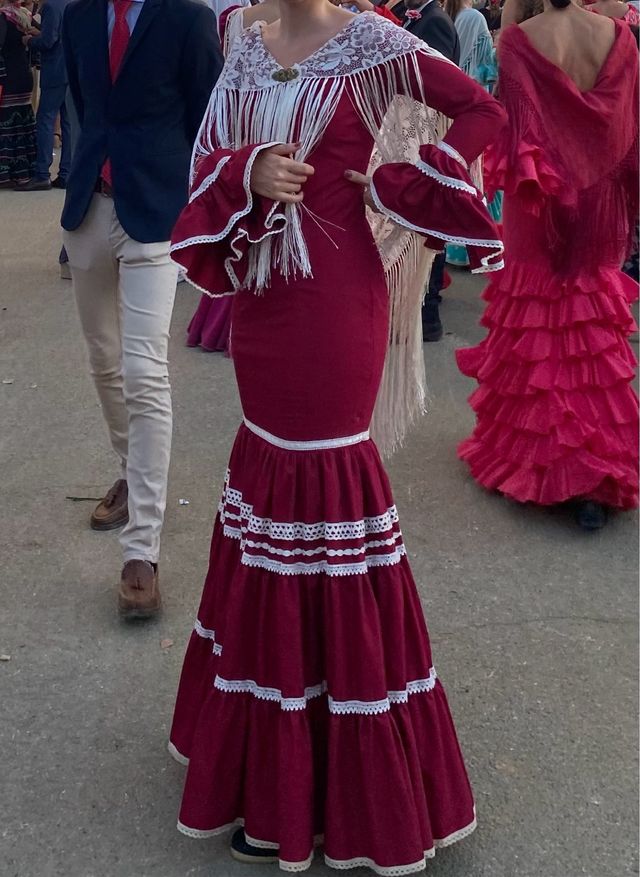 Traje de flamenca canastero