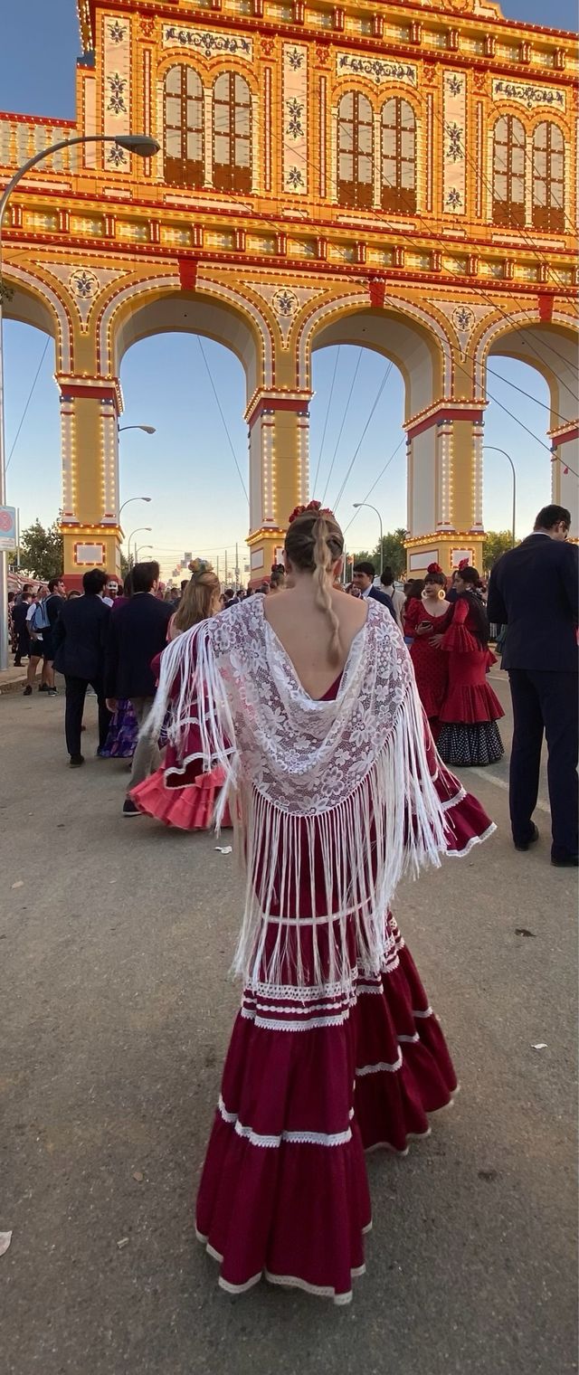 Traje de flamenca canastero