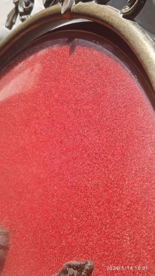 teca ovale croce vintage