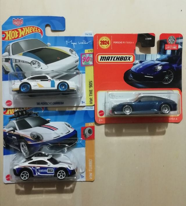 Hot Wheels - Matchbox - LOTTO Porsche - 3 pezzi