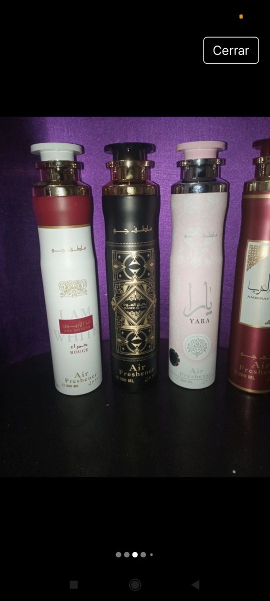 Lote de 4 Ambientadores Árabes