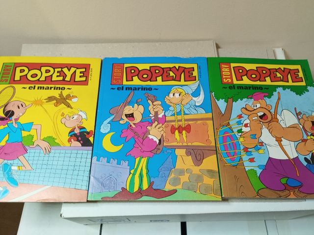 Popeye números 1 ,2 y 3