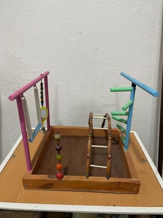 Columpio pájaros hecho a mano