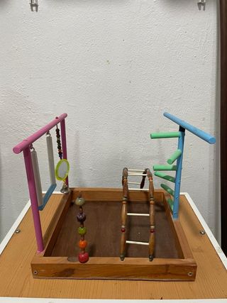 Columpio pájaros hecho a mano