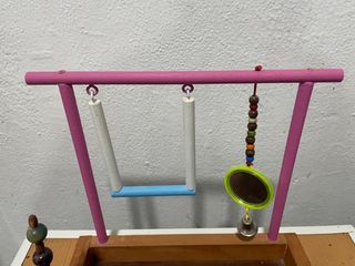 Columpio pájaros hecho a mano