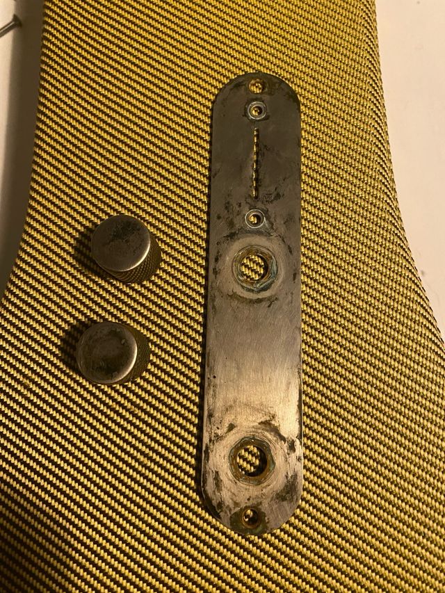 Control plate aged para telecaster

