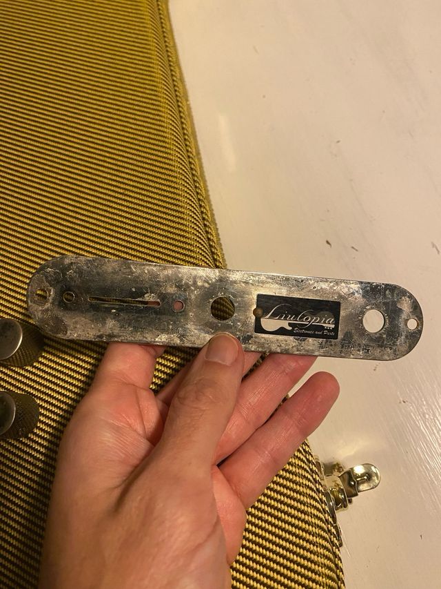 Control plate aged para telecaster

