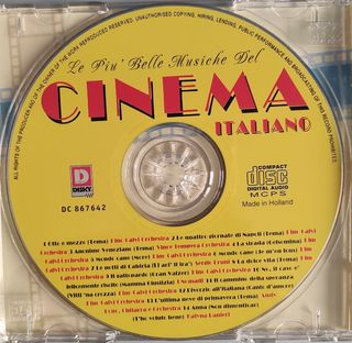 Le Più Belle Musiche del Cinema Italiano - CD