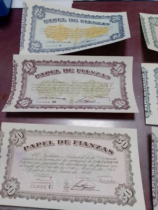 Papel de fianzas serie completa