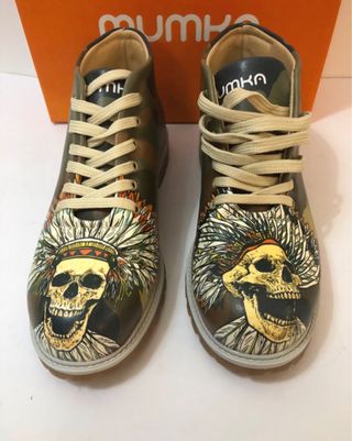 MUMKA BOTINES CALAVERA INDIA 41 Nuevos