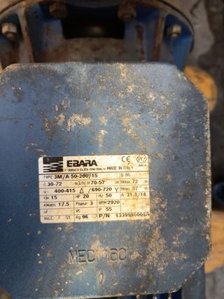 Bomba centrífuga Ebara