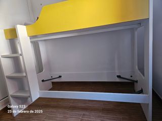 Litera de madera blanca 1,60 de alto 2,03 de largo