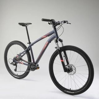 Bici montaña mujer MTB ST 120 GREY ORANGE 27,5" M