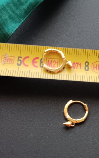Aretes de zircon coloridos plata de ley