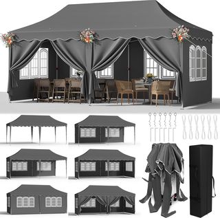Carpa Plegable 3x6, Gris
