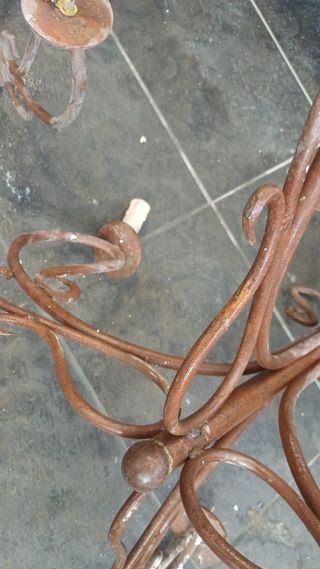 Lámparas forja muy antiguas