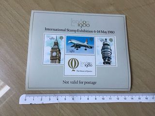 Erinnofili 1980 London Stamp Exhibition foglietto