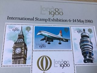 Erinnofili 1980 London Stamp Exhibition foglietto