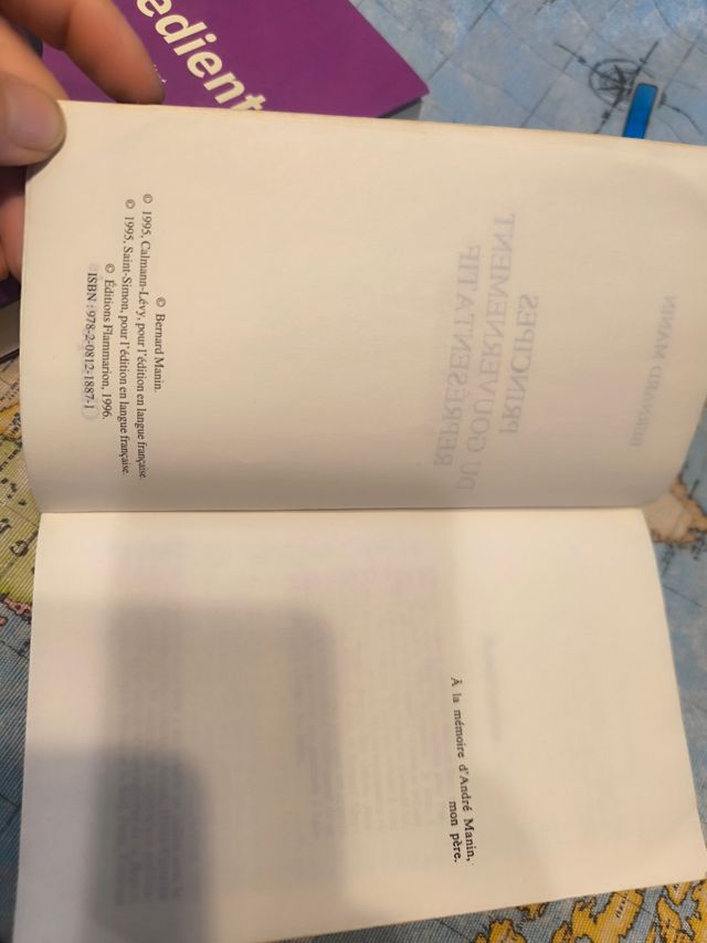 Principes du gouvernement représentatif ne