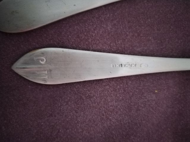 Cubertería antigua de alpaca