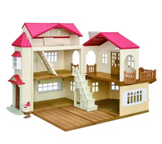 Set Sylvanian:Casa del Ático+Conejos Flora+Gemelos