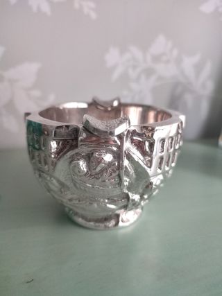 CENICERO ALMIREZ DE BRONCE PLATEADO