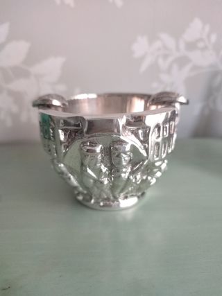 CENICERO ALMIREZ DE BRONCE PLATEADO