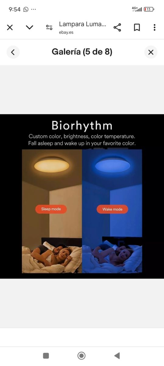 Lámpara inteligente de techo Lumary