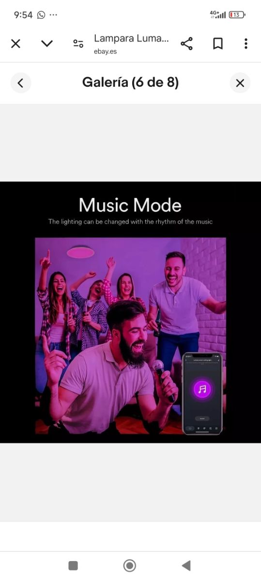 Lámpara inteligente de techo Lumary