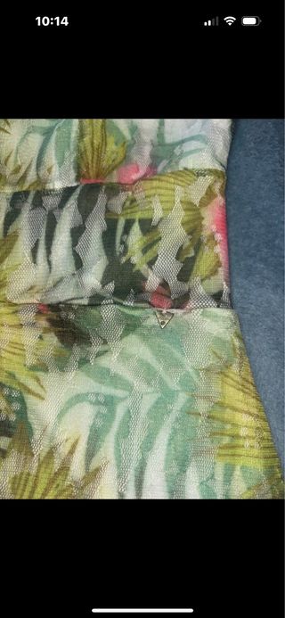 Vestito pizzo e fiori Guess
