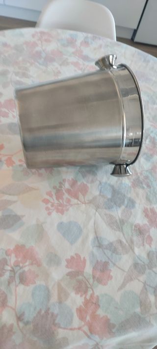 Cubitera champañera para hielo inox