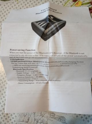 Receptor GPS Bluetooth