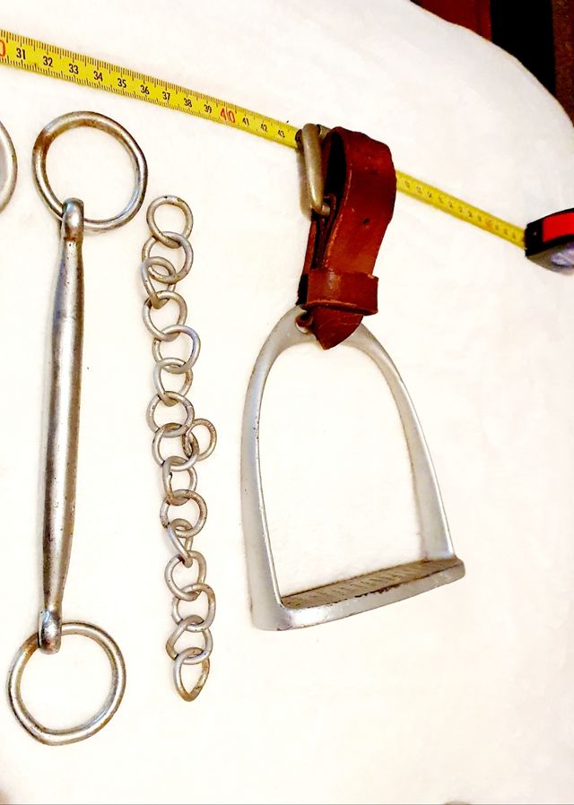 Piezas caballería militar antiguo LOTE