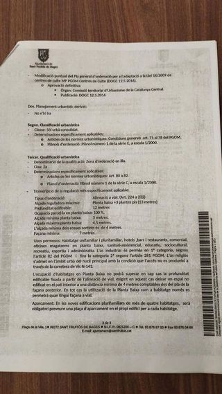 Terreno en venta en Sant Fruitós de Bages