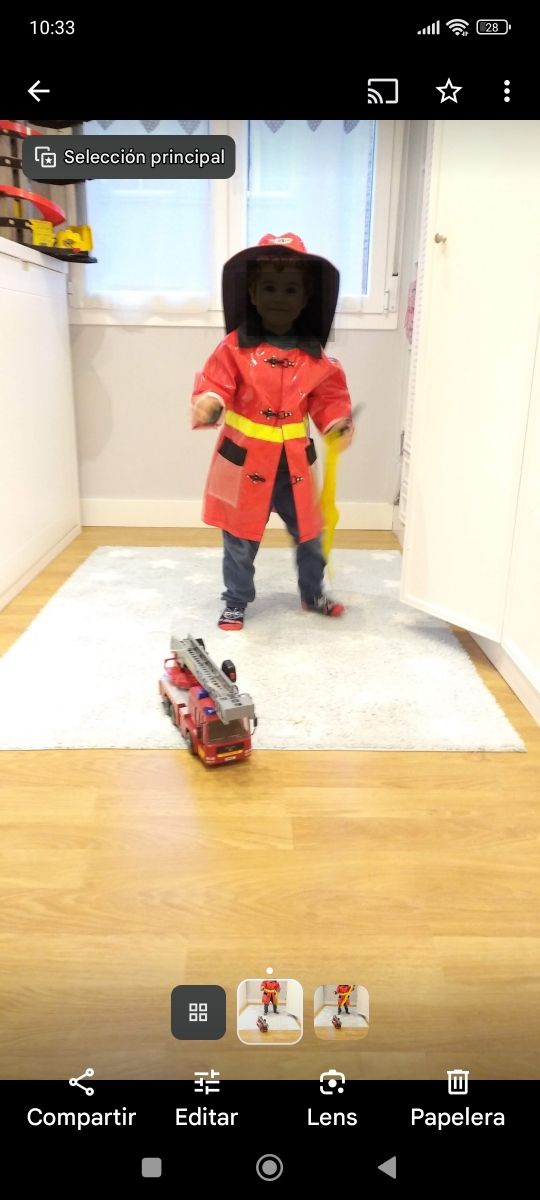 Disfraz bombero 3 a 6 años