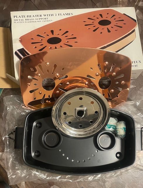 Scaldavivande vintage a 2 candele