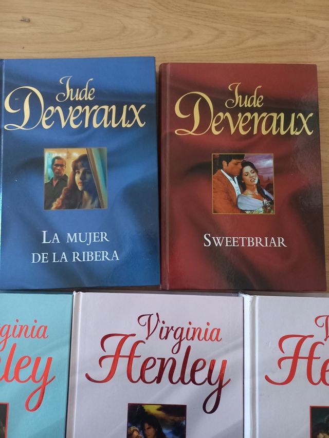 Lote de 7 libros Virginia Henley y jude deveraux