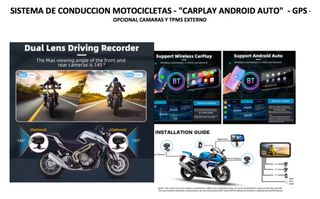SISTEMA CONDUCCION MOTO CARPLAY ANDROID AUTO GPS