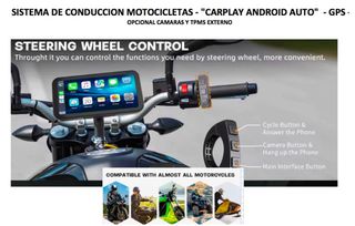 SISTEMA CONDUCCION MOTO CARPLAY ANDROID AUTO GPS