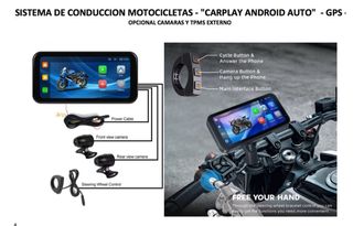 SISTEMA CONDUCCION MOTO CARPLAY ANDROID AUTO GPS