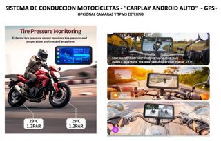 SISTEMA CONDUCCION MOTO CARPLAY ANDROID AUTO GPS