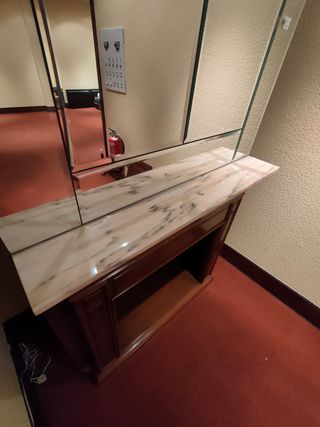 OFERTA Chimenea con Frente de Espejo Biselado