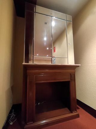 OFERTA Chimenea con Frente de Espejo Biselado