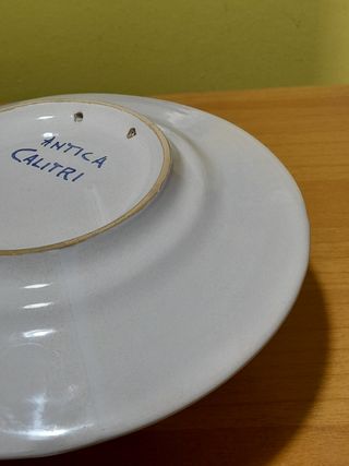 PIATTO ESPOSITORE IN MAIOLICA VINTAGE