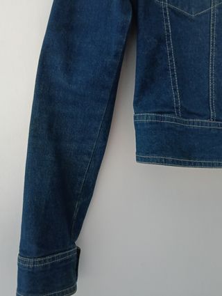 Cazadora vaquera cuello mao Bershka mujer 38